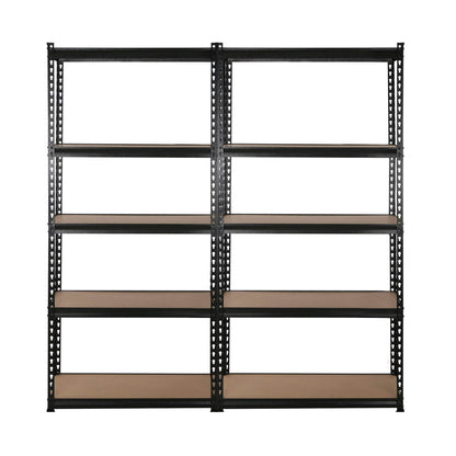 4X1.8M Garage Shelving Warehouse Rack Pallet Racking Storage Shelve Black