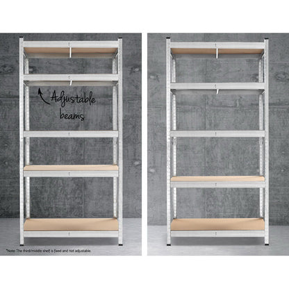 2X1.8M Garage Shelving Warehouse Rack Pallet Racking Storage Shelf Silver