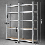 Sharptoo Shelving Garage Shelves Warehouse Storage Rack Steel Pallet Shelf1.5mx2