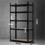 Sharptoo Storage Shelf Garage Shelving Units Racking Warehouse Shelves Pallet Rack Steel 1.8x1.2m Easy Assemble