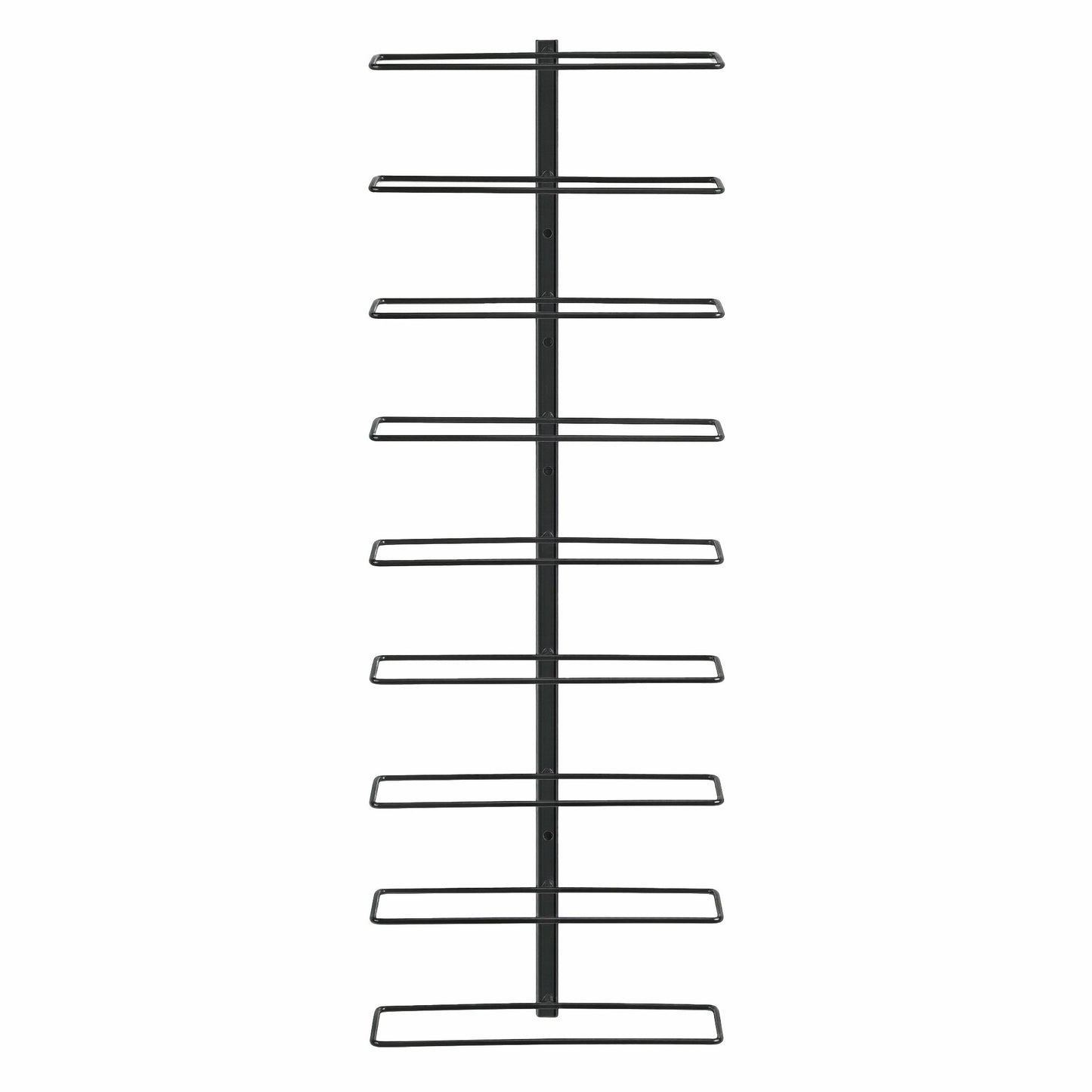 Wall Mounted Wine Rack 9 Bottle Metal Black | HomeAndLiving