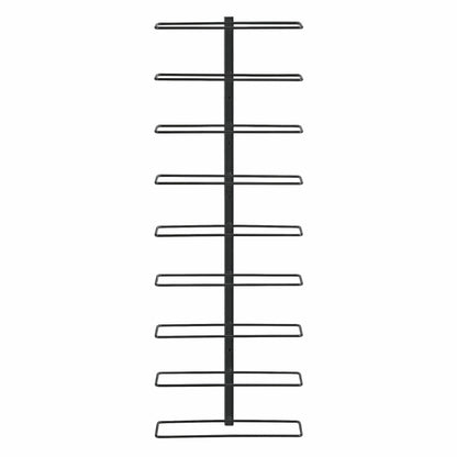 Wall Mounted Wine Rack 9 Bottle Metal Black | HomeAndLiving