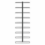 Wall Mounted Wine Rack 9 Bottle Metal Black | HomeAndLiving