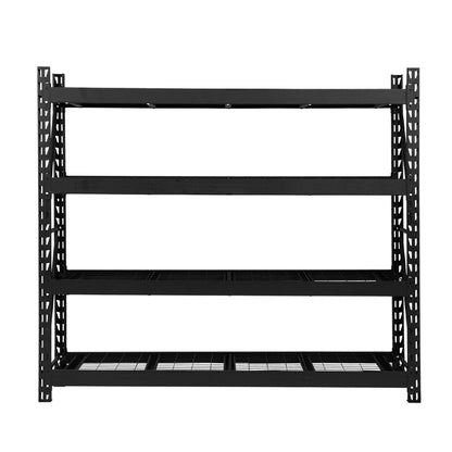 4Mx2M Garage Shelving Warehouse Rack Pallet Racking Storage Shelve Black