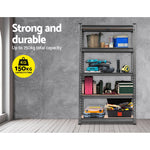 1.5M Garage Shelving Warehouse Rack Pallet Racking Storage Shelf Charcoal