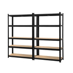 2X1.8M Garage Shelving Warehouse Rack Pallet Racking Storage Shelf Black