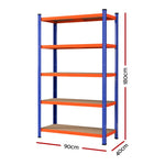 5 x 1.8M Garage Shelving Warehouse Rack