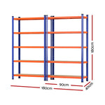 5 x 1.8M Garage Shelving Warehouse Rack