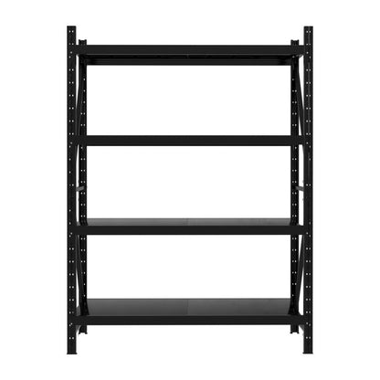 2Mx1.5M Garage Shelving Warehouse Rack Black