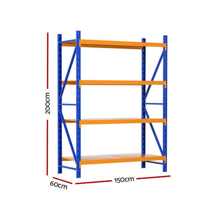 2Mx1.5M Warehouse Shelving Garage Rack
