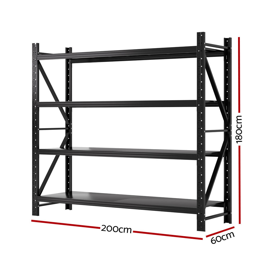 2Mx1.8M Garage Shelving Warehouse Rack Pallet Storage Shelves Racking