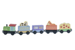 7-Piece Wooden Train Set With Farm Theme