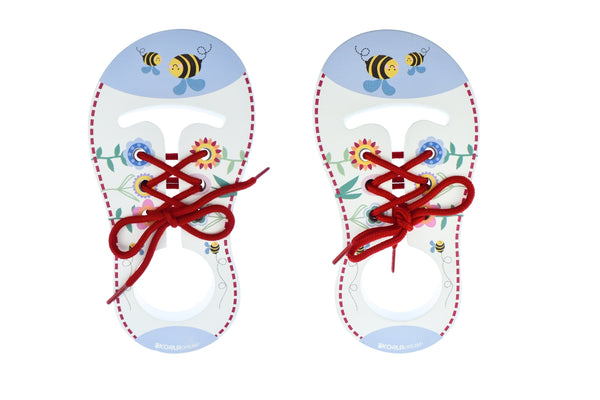  Buzzy days wooden learn to tie shoe lace (pair)