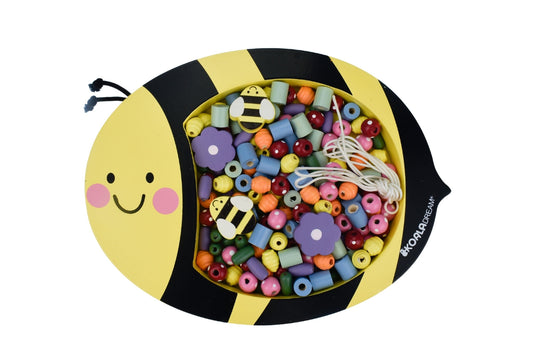Buzzy days bead lacing bee