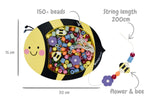 Buzzy days bead lacing bee