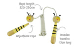 Buzzy days bee wooden adjustable skipping rope