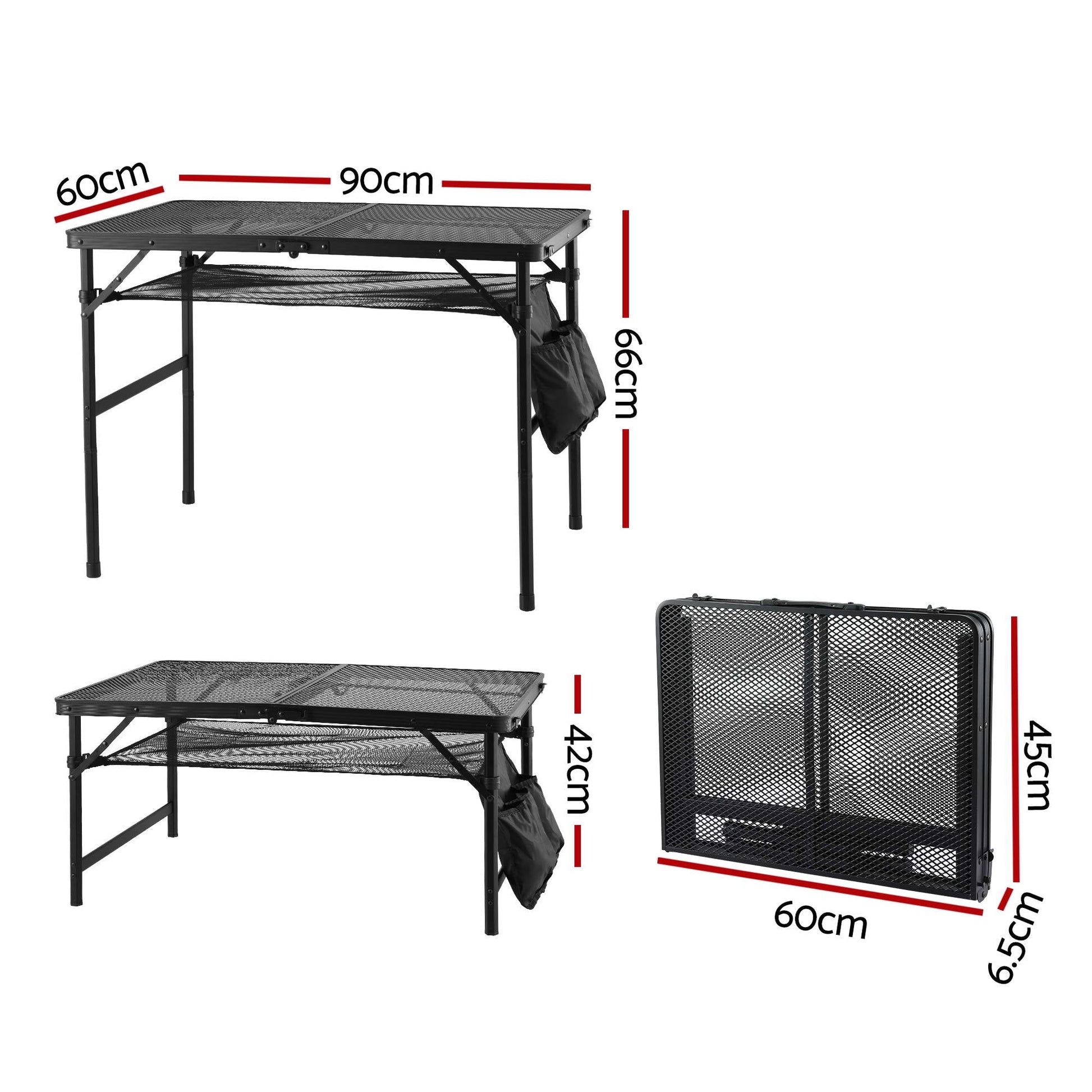 Portable Folding Camp BBQ Table 90x60cm | Home & Living - 2