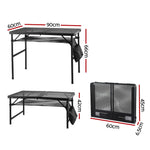 Portable Folding Camp BBQ Table 90x60cm | Home & Living