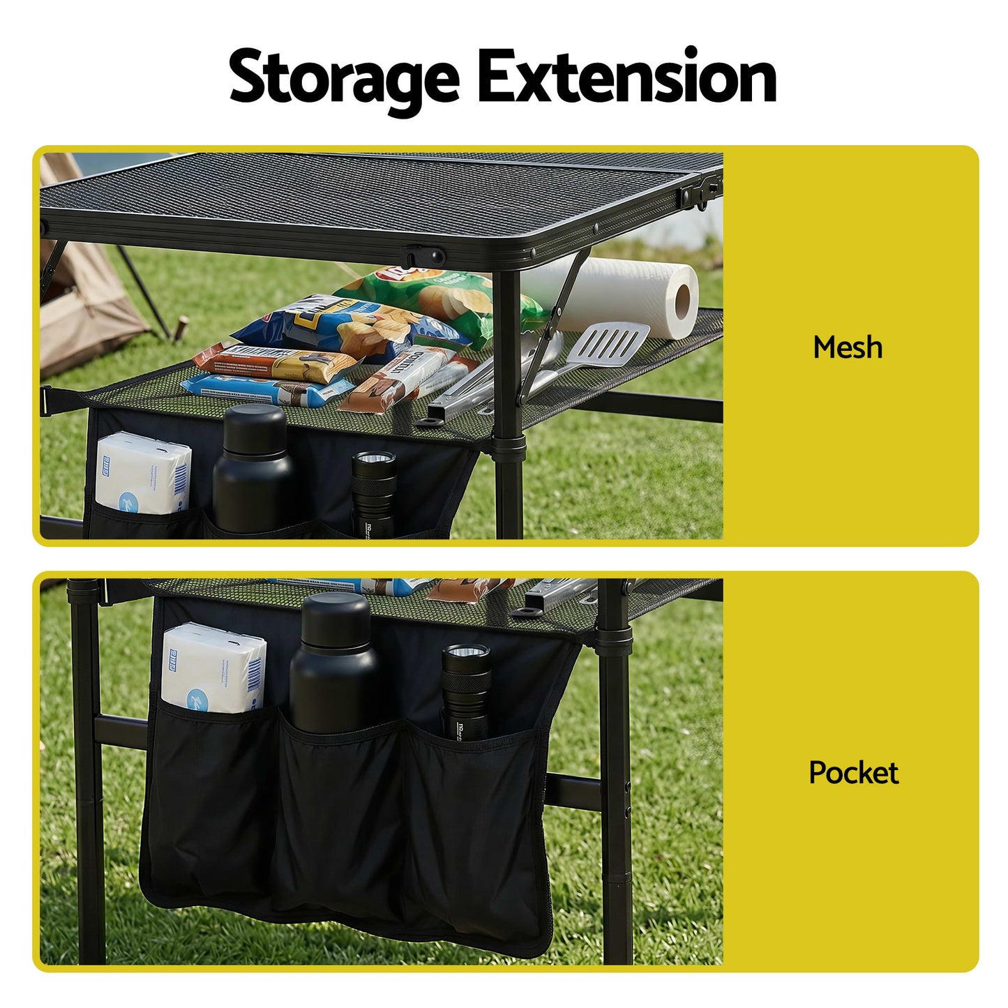 Portable Folding Camp BBQ Table 90x60cm | Home & Living - 5