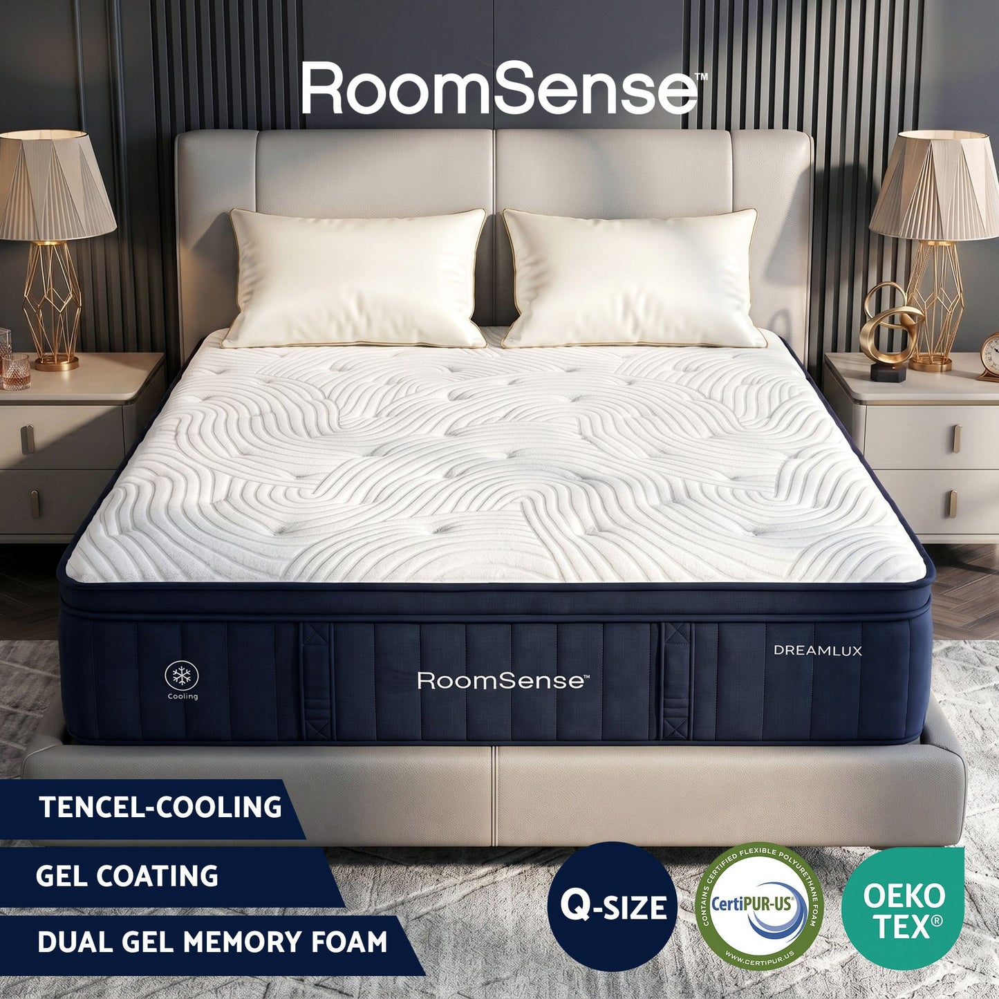 Queen Mattress 34cm Hybrid Pocket Spring | HomeAndLiving - 2