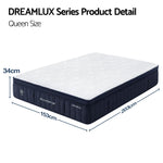 Queen Mattress 34cm Hybrid Pocket Spring | HomeAndLiving