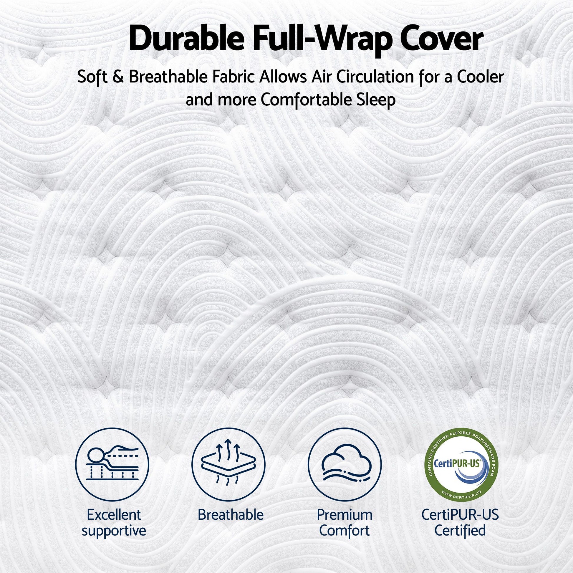Queen Mattress 34cm Hybrid Pocket Spring | HomeAndLiving - 9