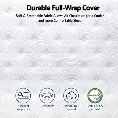 Queen Mattress 34cm Hybrid Pocket Spring | HomeAndLiving - 9