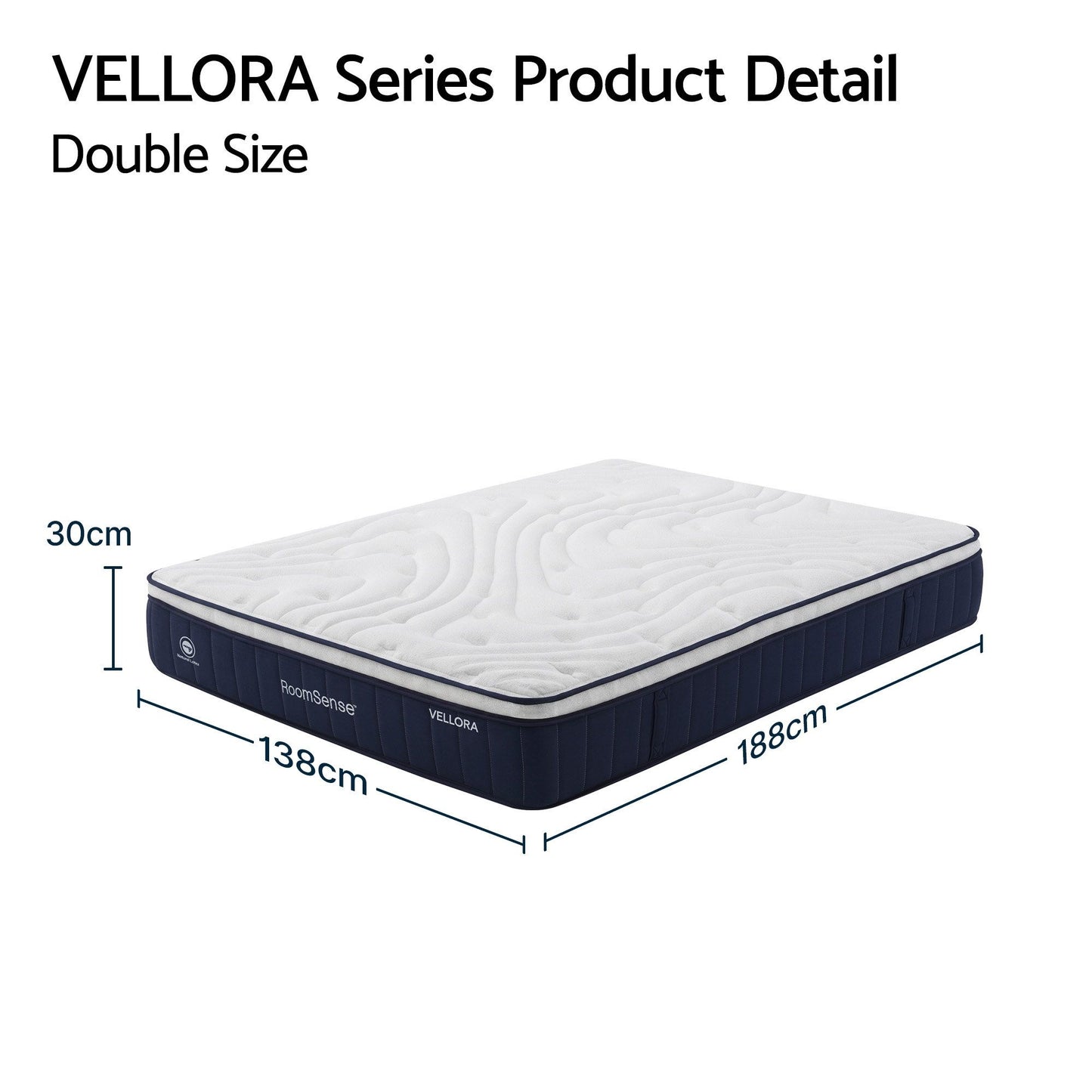 Double Hybrid Mattress 30cm Medium Firm | HomeAndLiving