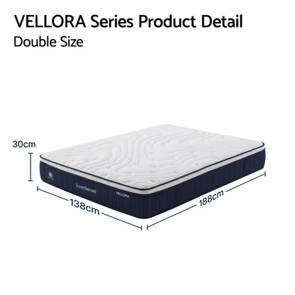 Double Hybrid Mattress 30cm Medium Firm | HomeAndLiving