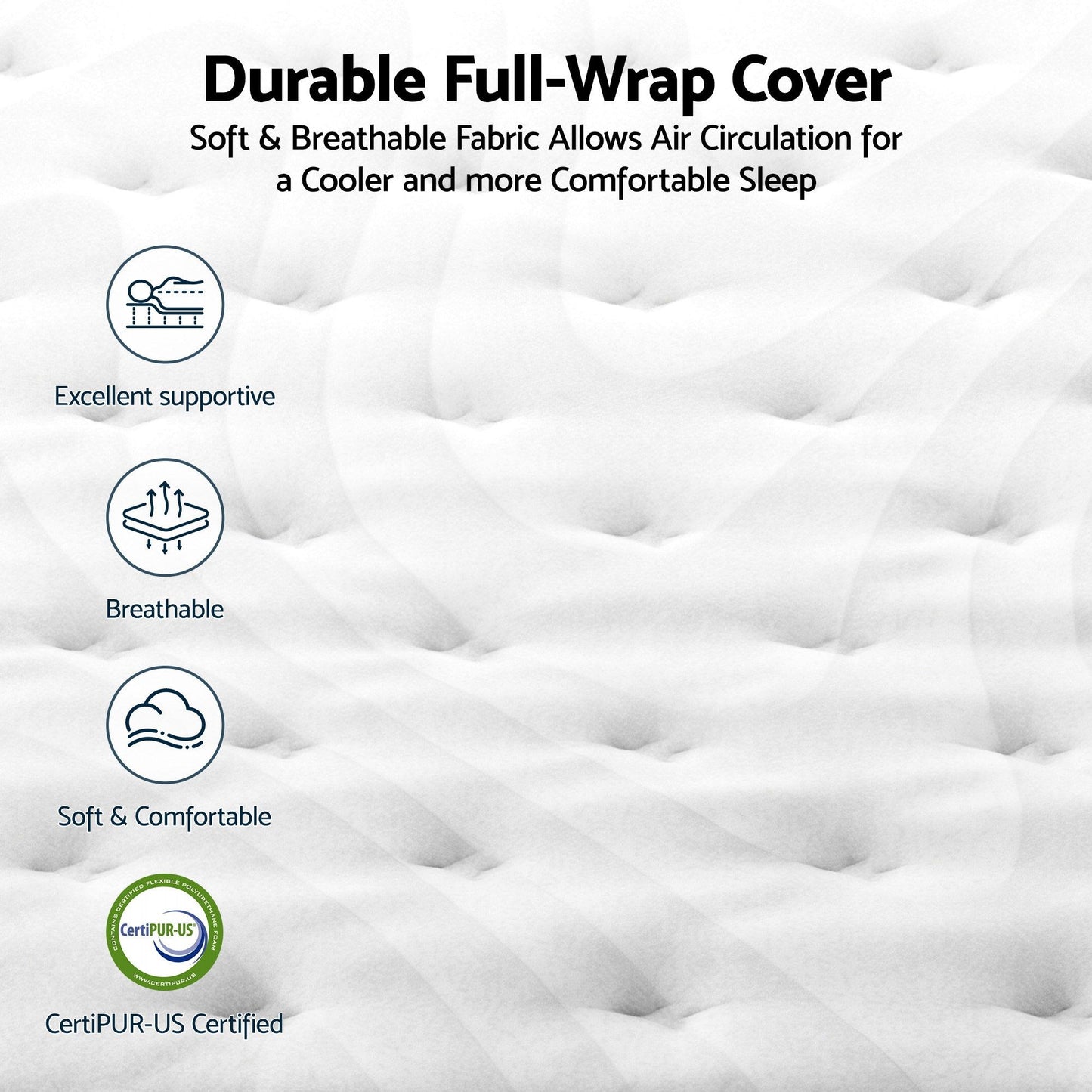 Double Hybrid Mattress 30cm Medium Firm | HomeAndLiving
