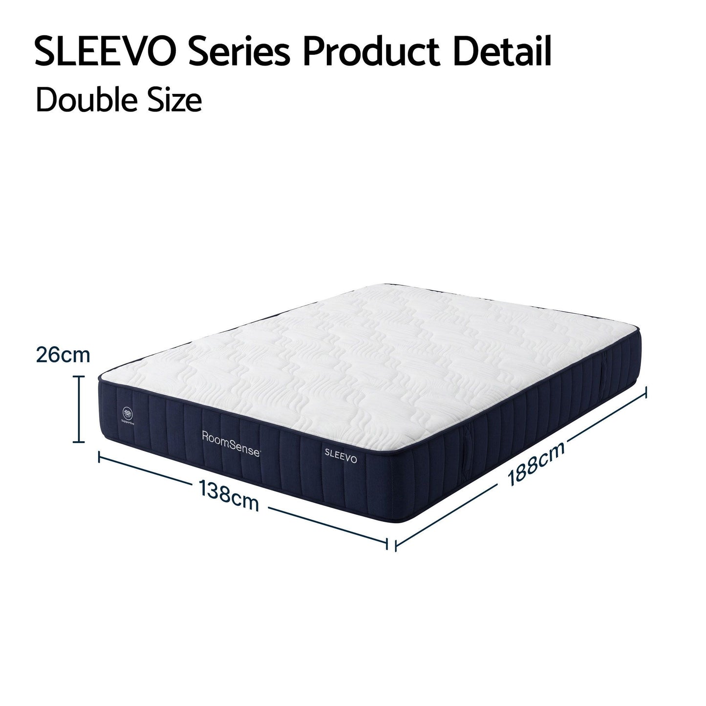 Double Mattress Pocket Spring Orthopedic 26cm | HomeAndLivin