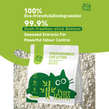 Bamboo Clumping Cat Litter 15kg 6 Pack | HomeAndLiving