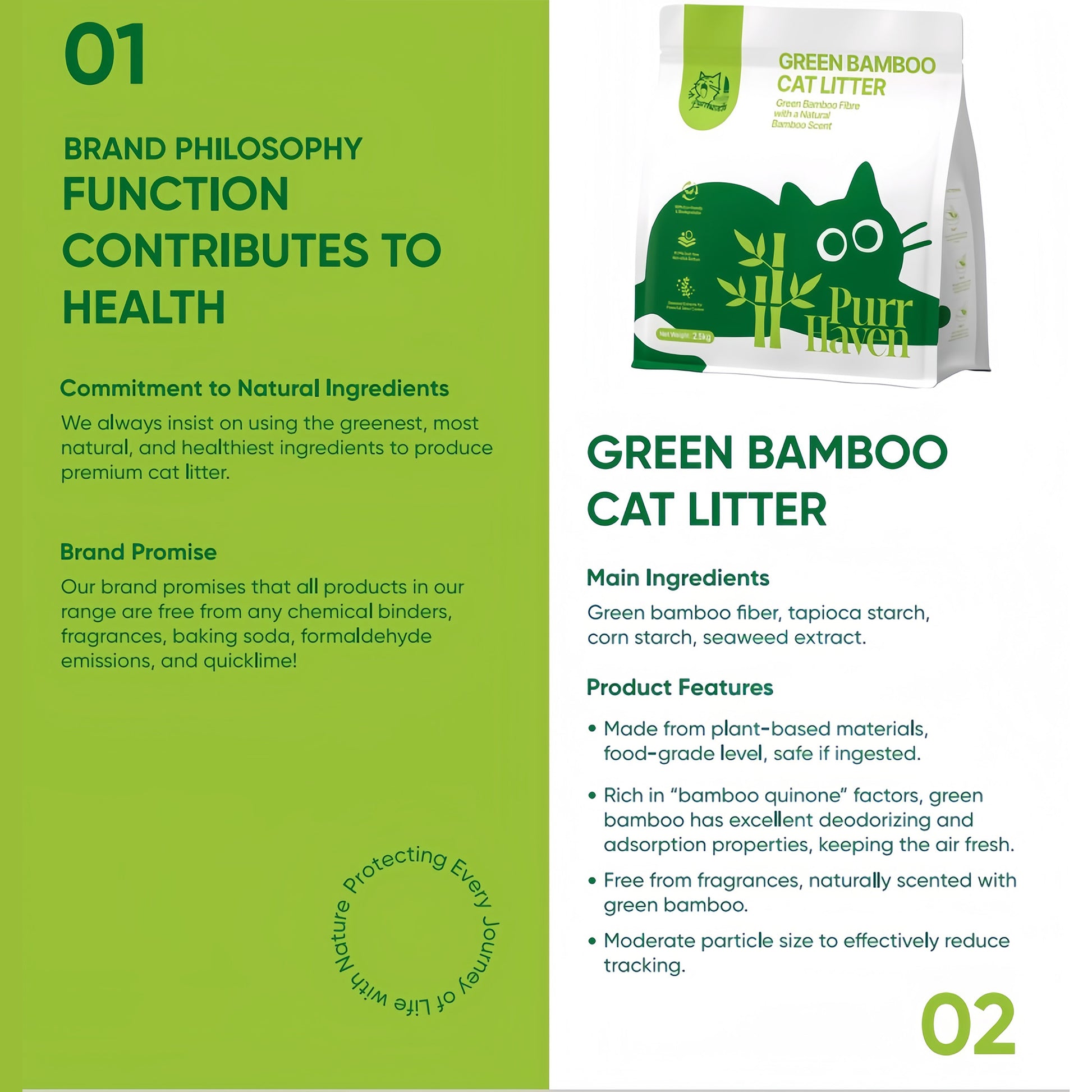 Bamboo Clumping Cat Litter 15kg 6 Pack | HomeAndLiving