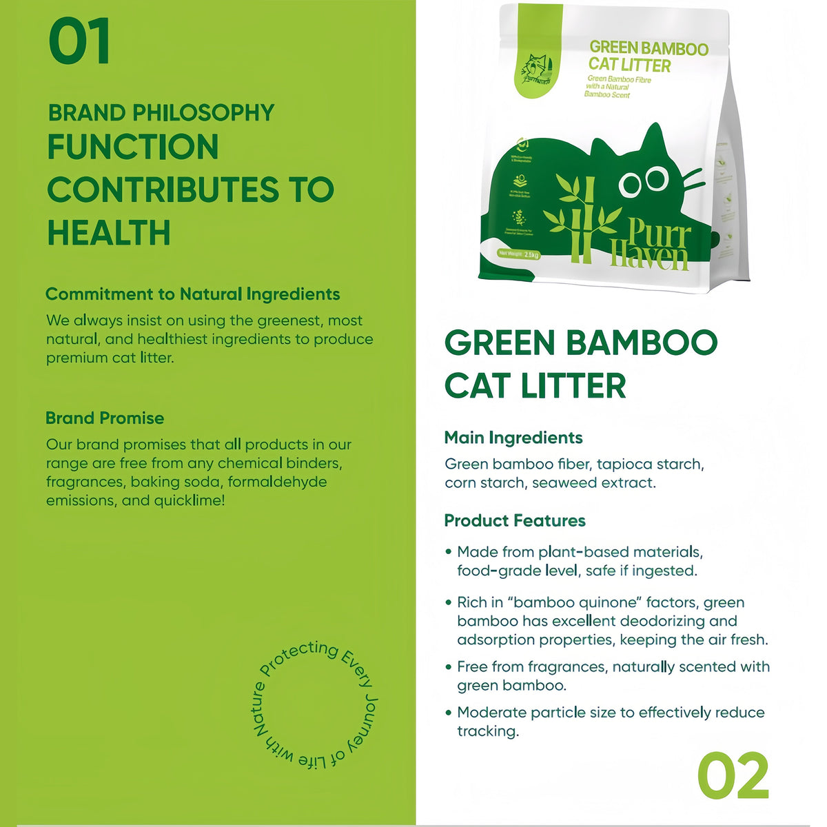 Bamboo Cat Litter 30kg Bulk Pack Dust Free | HomeAndLiving