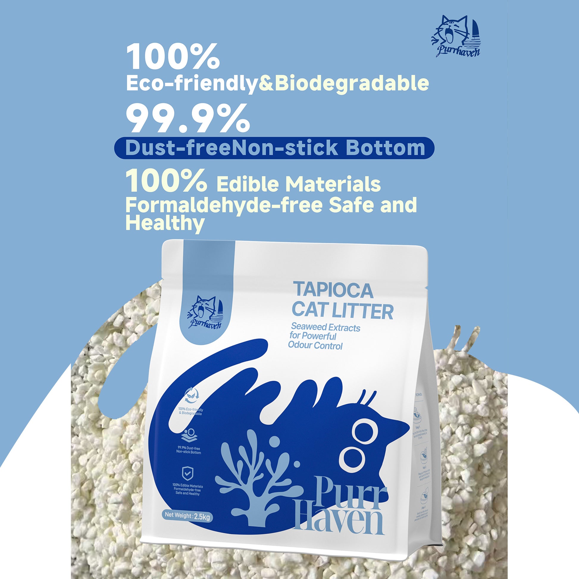 Tapioca Clumping Cat Litter 30kg 12 Pack | HomeAndLiving