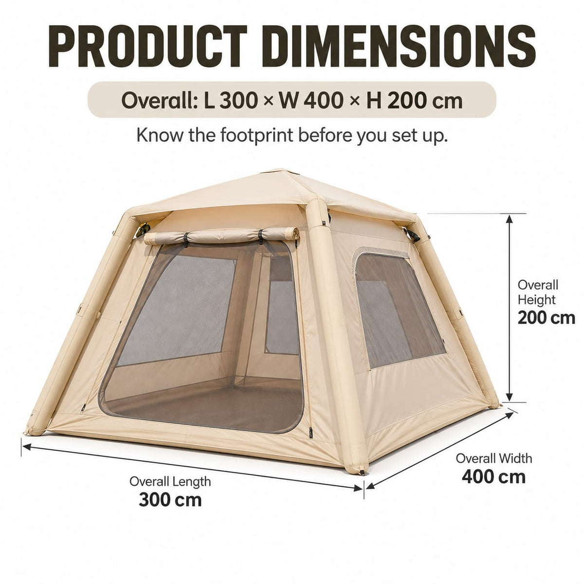 White tent 300x400cm, view 8