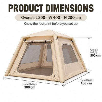 White tent 300x400cm, view 8