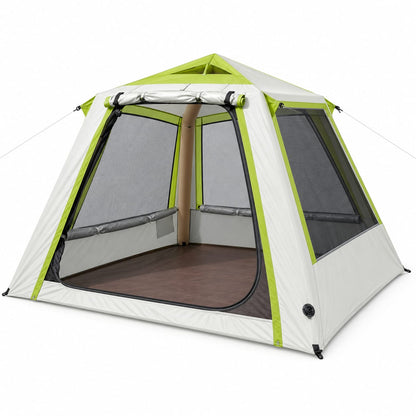 White tent king, side view