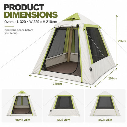 White tent king, view 8