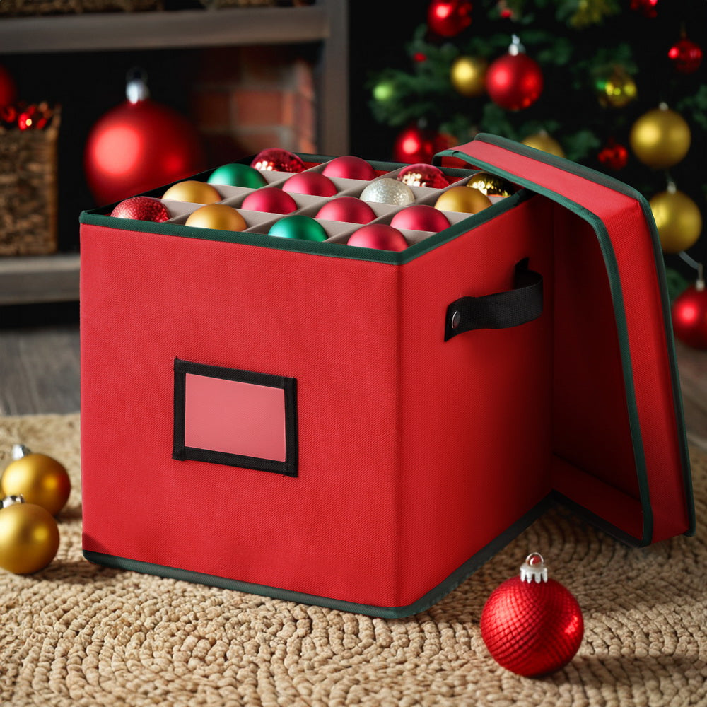 Christmas Baubles Storage Box with 64 Dividers