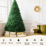 2.1m Multi-Color LED Christmas Tree - 8 Light Modes