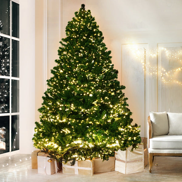  Jingle Jollys 1.8M 6FT Christmas Tree Xmas 1980 LED Lights Warm White 765 Tips
