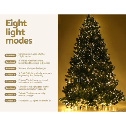 Jingle Jollys 1.8M 6FT Christmas Tree Xmas 1980 LED Lights Warm White 765 Tips