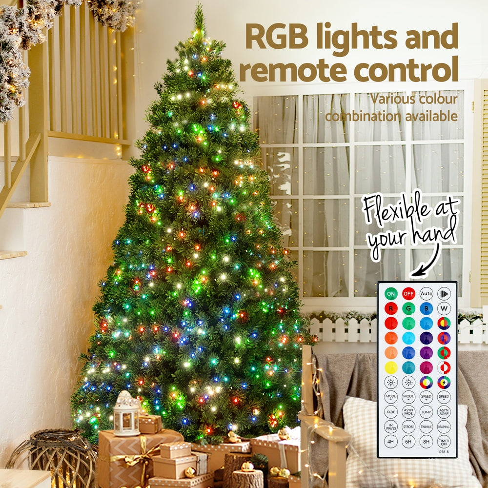 1.8m RGB Remote LED Christmas Tree - 890 Tips