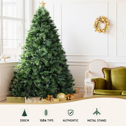 Jingle Jollys Christmas Tree 2.1M 6FT Xmas Decoration Green Home Decor 1584 Tips