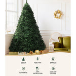 Jingle Jollys Christmas Tree LED 2.4M 8FT Xmas Decorations Green Home Decor