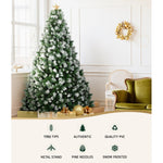 Snowy Pine Elegance 2.7M Christmas Tree with 1765 Tips