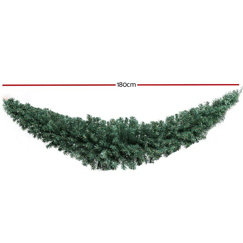 1.8M Christmas Garland Xmas Decorations Green Wedding Party