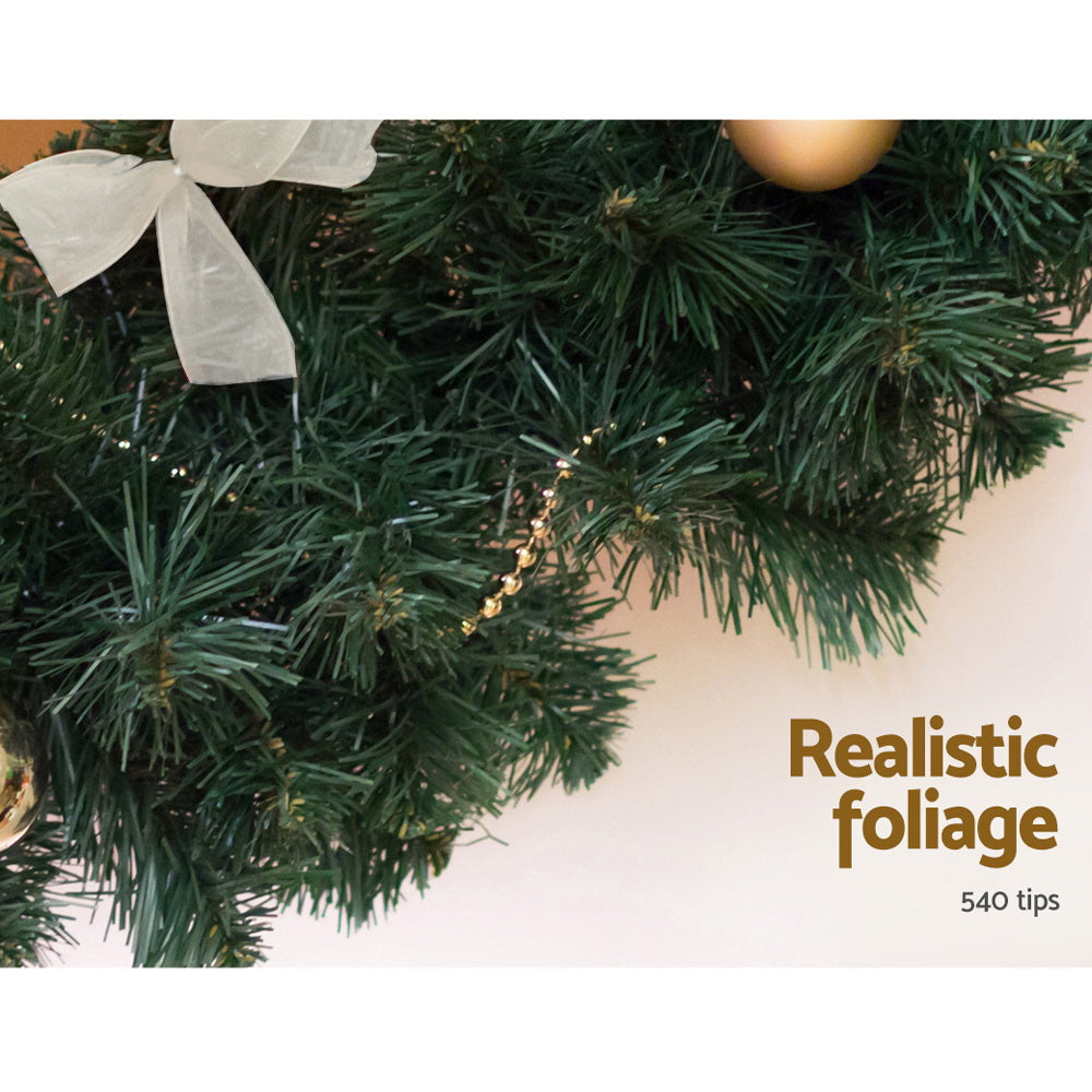 2.4M Christmas Garland Xmas Decorations Green Wedding Party
