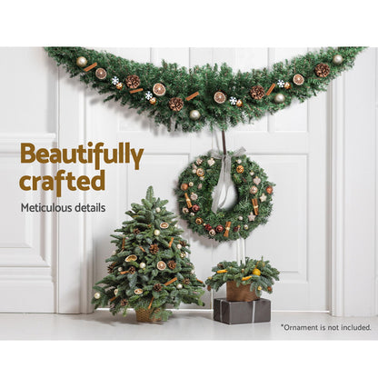 2.4M Christmas Garland Xmas Decorations Green Wedding Party